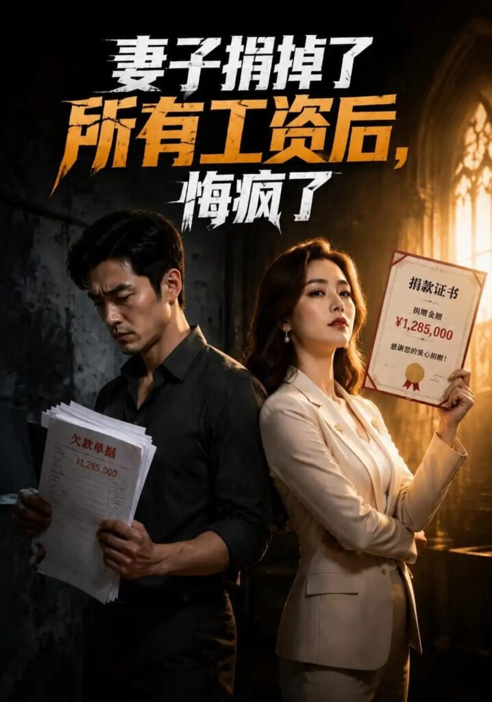 妻子捐掉了所有工资后悔疯了