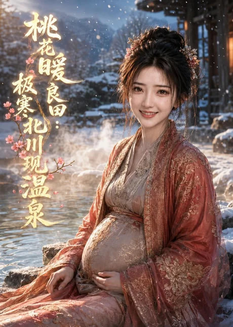桃花暖良田：极寒北川现温泉
