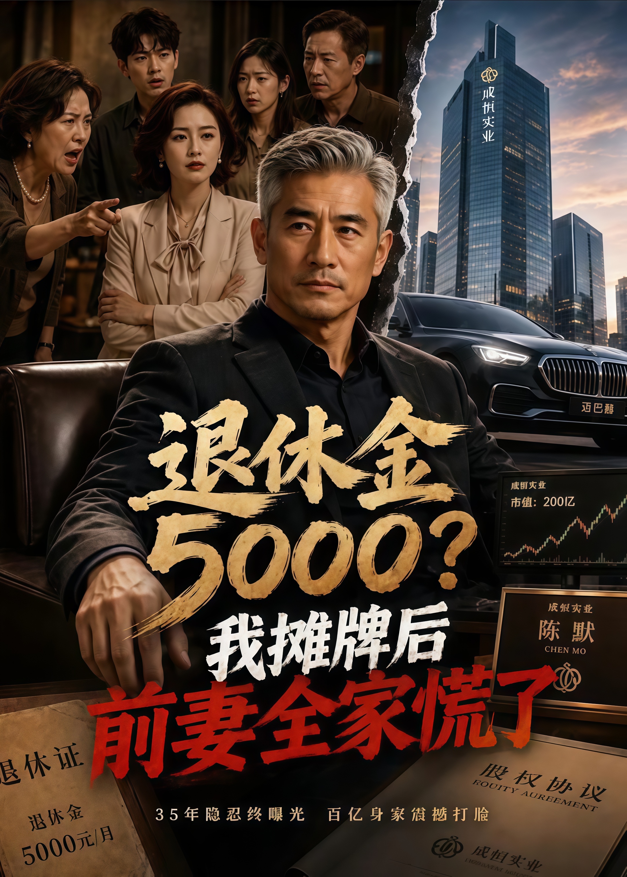 退休金 5000？我摊牌后前妻全家慌了