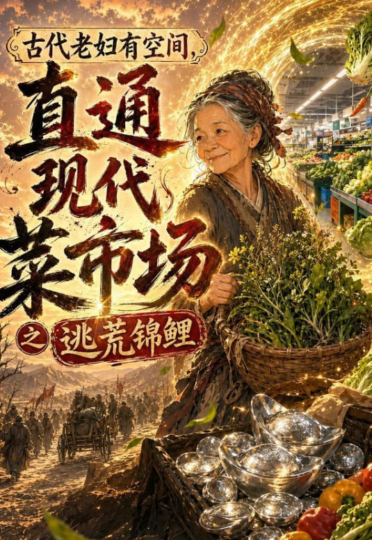 古代老妇有空间，直通现代菜市场之逃荒锦鲤