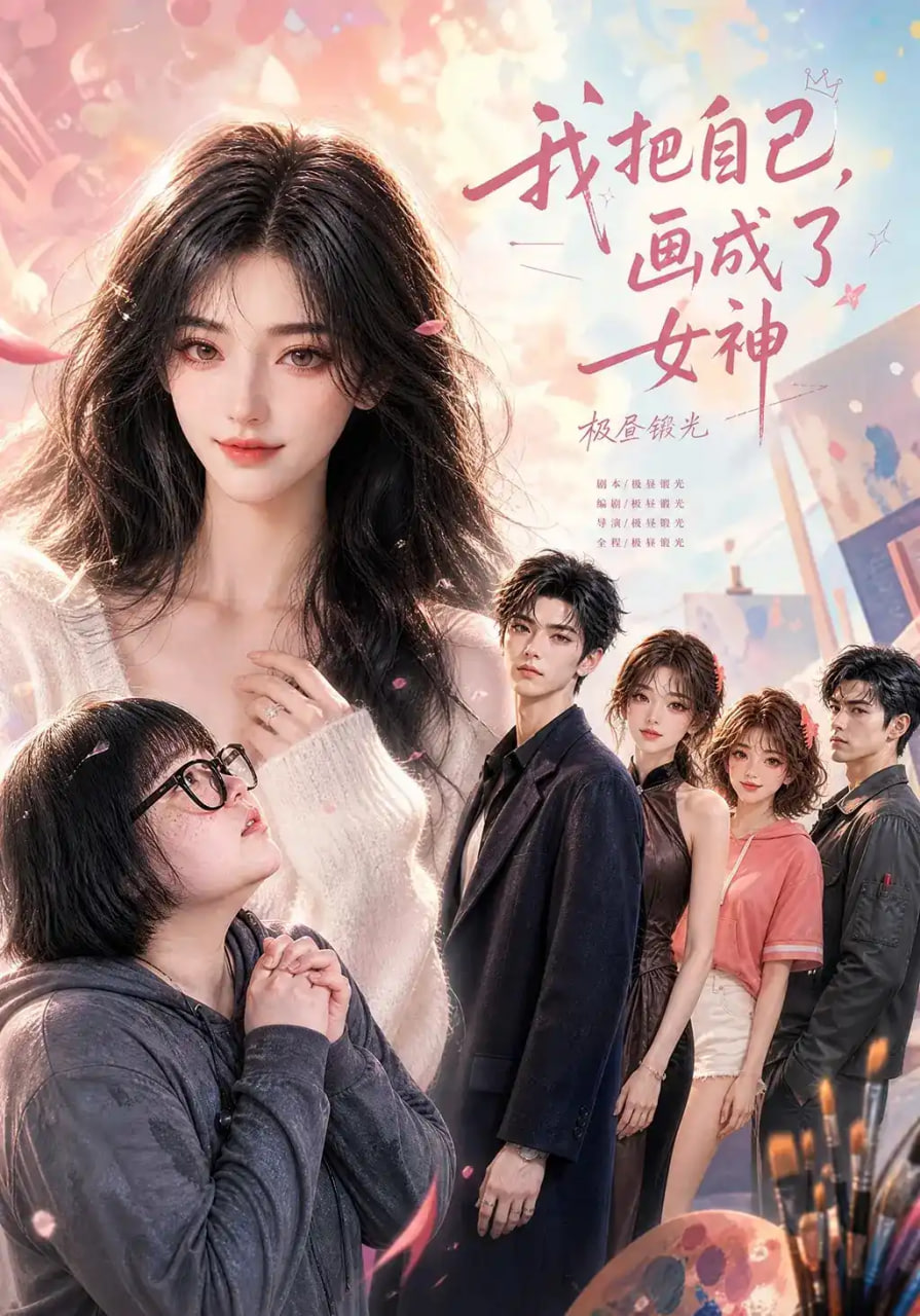 我把自己画成了女神