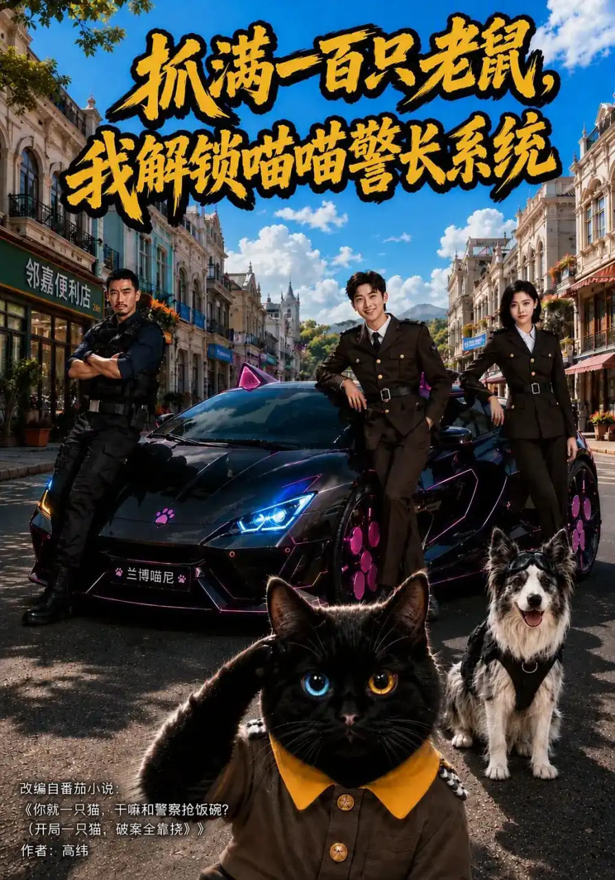抓满一百只老鼠，我解锁喵喵警长系统