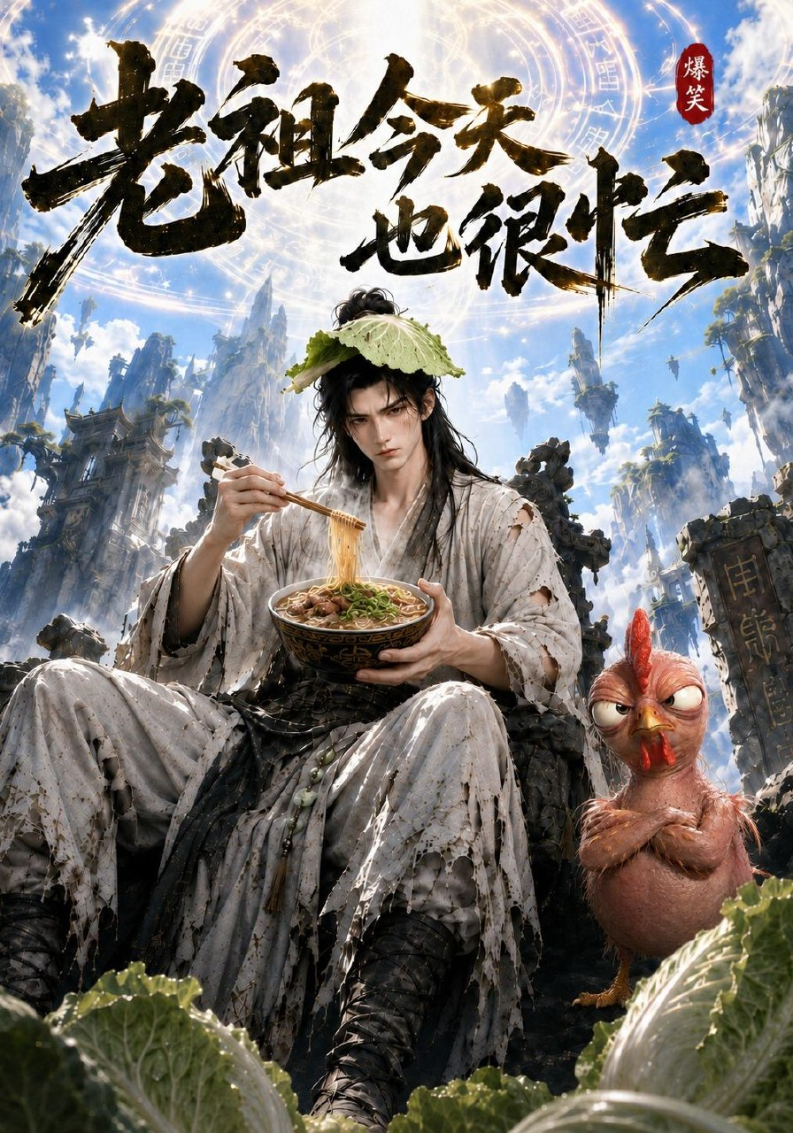 老祖今天也很忙 AI漫剧海报