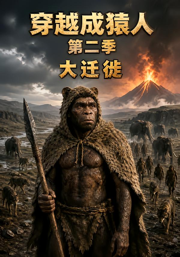 穿越成猿人第二季，大迁徙的封面图