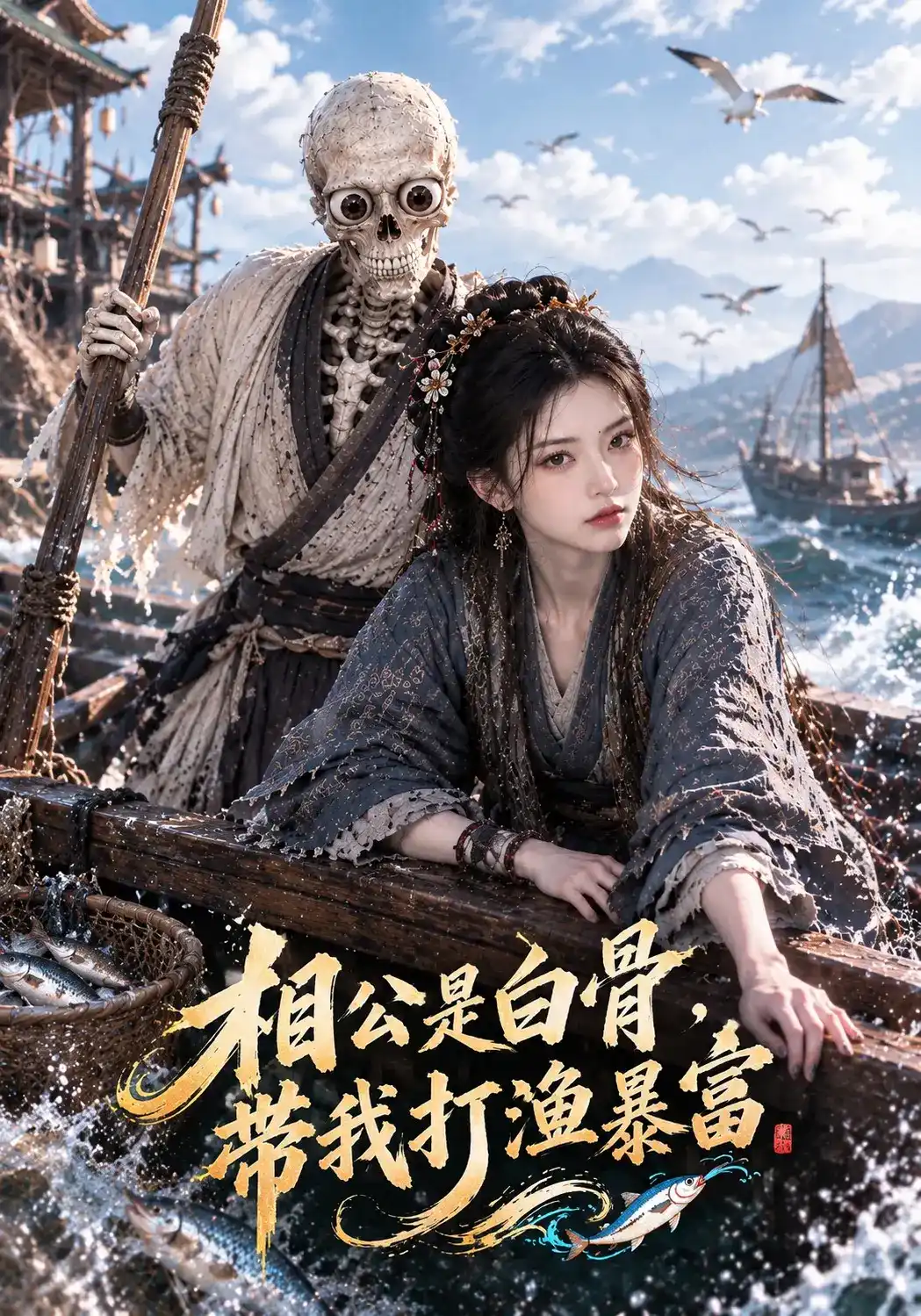 相公是白骨，带我打渔暴富的封面图